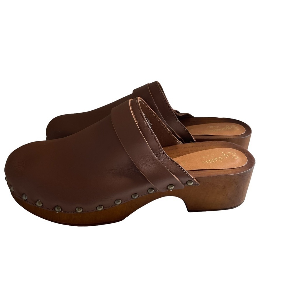 SEYCHELLES loud & clear clog in cognac Size 8.5 NWT - Picture 8 of 13